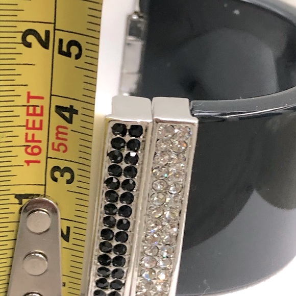 Duplicity of “Ebony and Ivory” with matching crystals bangle - Picture 10 of 10